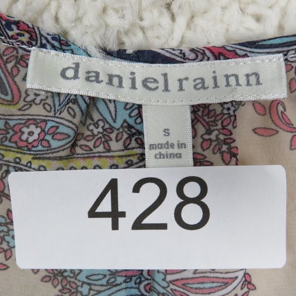 Daniel Rainn* Women's Sleeveless Boat Neck Tie Pullover Blouse Size Small~ Multi - Picture 3 of 9